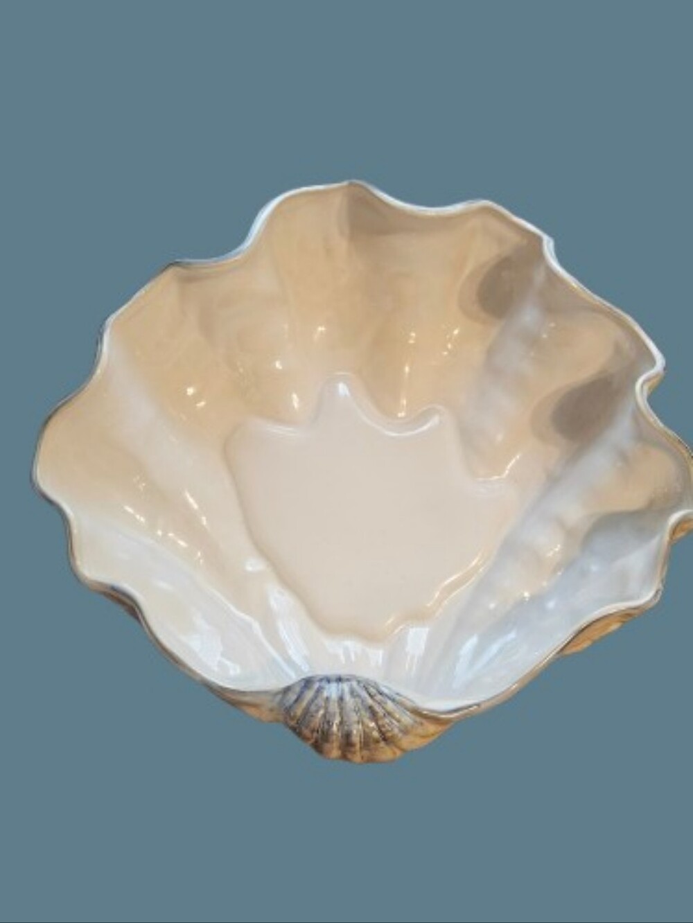 *Pottery Barn Under The Sea Large Clam Shell Bowl